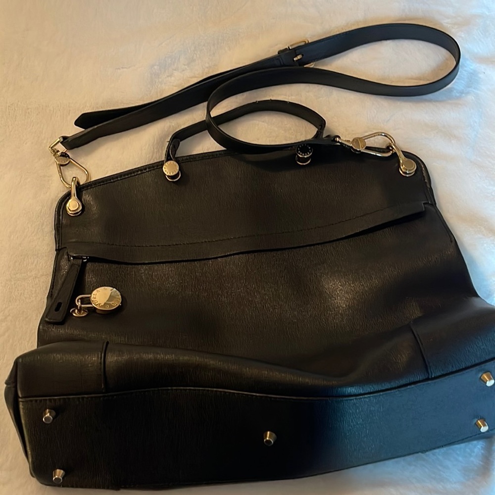 Authentic Black leather Furla Bag